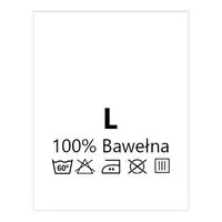 Wszywki surowcowo-ostrzegawcze rozmiar L 100% Bawełna 60°