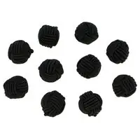 Guziki sutaszowe 12 mm – kolor czarny (opak. 10 kompletów)