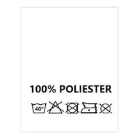 Wszywki surowcowo-ostrzegawcze 100% POLIESTER 40° 20 x 22mm