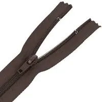Zamek błyskawiczny #5 nierozdzielczy 14cm kolor brązowy