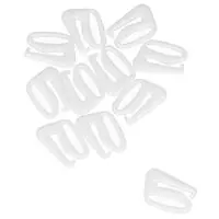 Zaczepy do ramiączek 13mm białe – 100 szt.