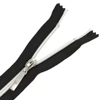 Zamek błyskawiczny #5 nierozdzielczy ozdobny 12cm kolor czarny