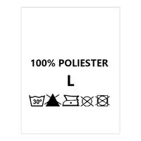 Wszywki surowcowo-ostrzegawcze rozmiar L 100% POLIESTER 30° B-So 150