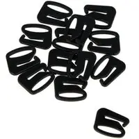 Zaczepy do ramiączek 11mm czarne – 100 szt.