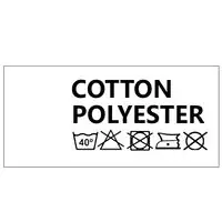 Wszywki surowcowo-ostrzegawcze COTTON POLYESTER 40° 32 x 15mm