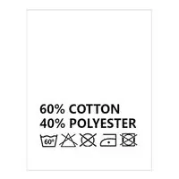 Wszywki surowcowo-ostrzegawcze 60% COTTON 40% POLYESTER 60°