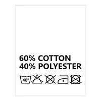 Wszywki surowcowo-ostrzegawcze 60% COTTON 40% POLYESTER 40° 20 x 22mm