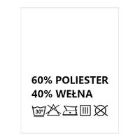 Wszywki surowcowo-ostrzegawcze 60% POLIESTER 40% WEŁNA 30° 20 x 22mm