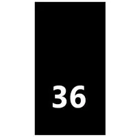 Wszywki rozmiarowe 36