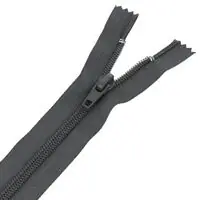 Zamek błyskawiczny #5 nierozdzielczy 18cm kolor szary ciemny
