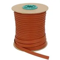 Lamówka z ekoskóry 8 mm kolor brązowy 47 mb