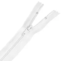 Zamek błyskawiczny #5 nierozdzielczy 25cm kolor biały
