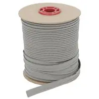 Wypustka bawełniana ze sznurkiem 1,8 mm kolor szary 70mb szpula
