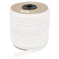Wypustka bawełniana ze sznurkiem 1,8 mm kolor biały 70mb szpula