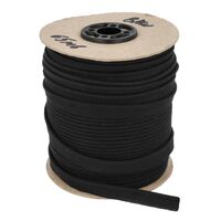 Wypustka bawełniana ze sznurkiem 1,8 mm kolor czarny 65mb szpula