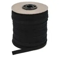 Wypustka bawełniana ze sznurkiem 1,8 mm kolor czarny 68mb szpula