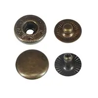 Napy metalowe ALFA 15 mm NEW STAR kolor stare złoto  op.720 szt.