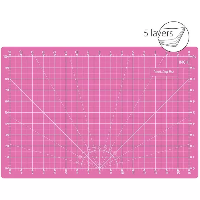 Mata podkładowa, samoregenerująca, dwustronna, różowa, TEXI PINK 45x30 cm
