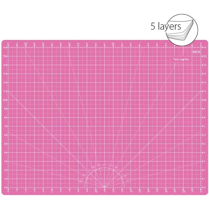 Zestaw do cięcia i krojenia TEXI CRAFT PINK 60x45 cm