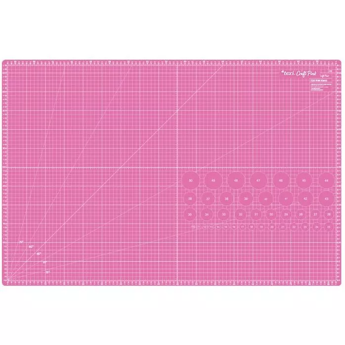 Mata podkładowa, samoregenerująca, dwustronna, różowa, TEXI PINK 90x60 cm