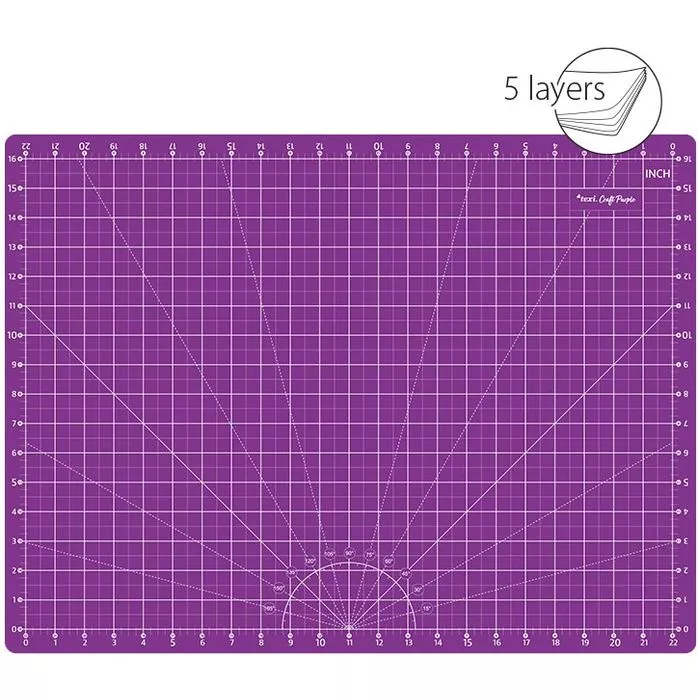 Zestaw do cięcia i krojenia TEXI CRAFT PURPLE 60x45 cm