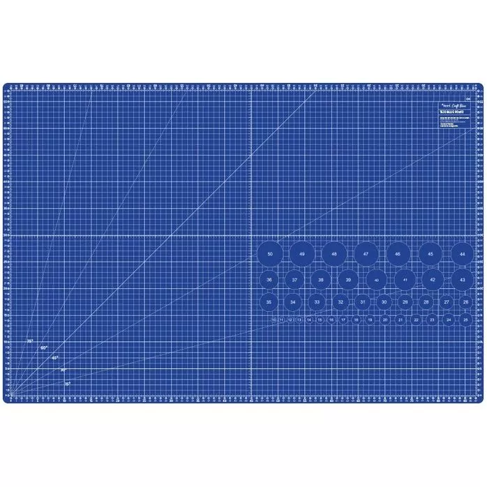 Mata podkładowa, samoregenerująca, dwustronna, granatowa, TEXI BLUE 90x60 cm