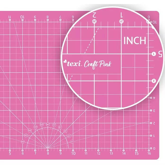 Zestaw do cięcia i krojenia TEXI CRAFT PINK 60x45 cm