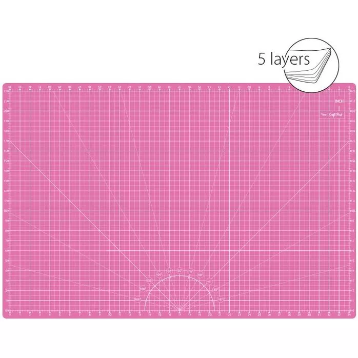 Mata podkładowa, samoregenerująca, dwustronna, różowa, TEXI PINK 90x60 cm
