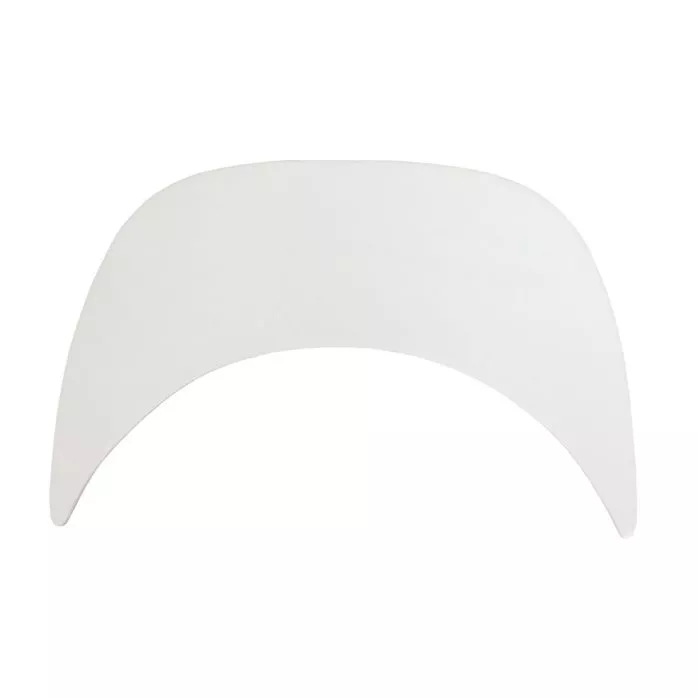 Daszek do czapki z pamięcią kształtu 55mm/173mm kolor biały 50szt.