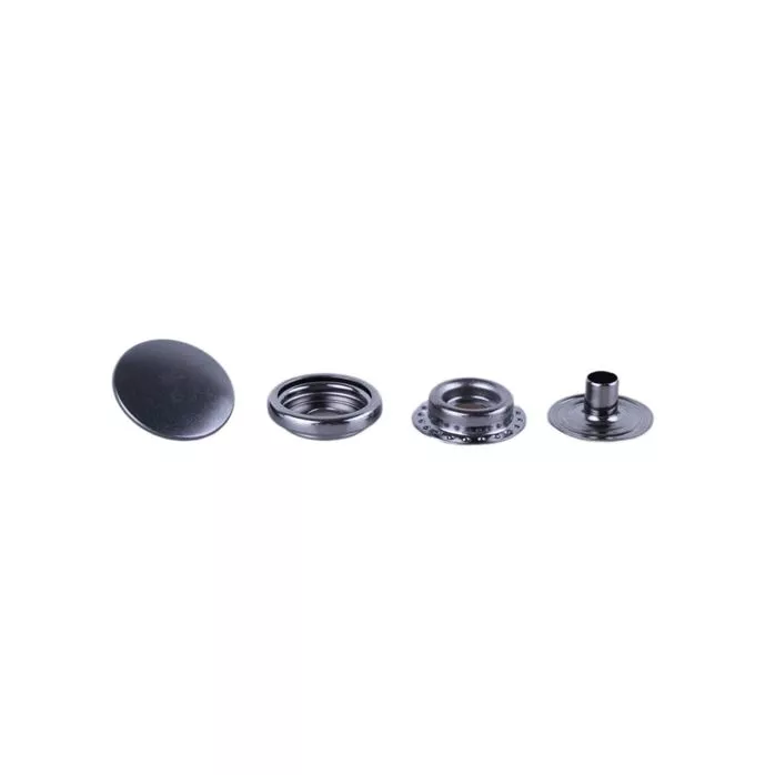 Napa metalowa 15mm ciemny srebrny madis