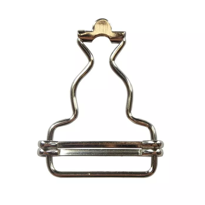 Klamra metalowa szelkowa 30mm
Klamra szelkowa stalowa NIKIEL SZ30 z dwoma poprzeczkami.

Zastosowanie: Stosowana do odzieży jako zapięcie do szelek czy też ogrodniczek.