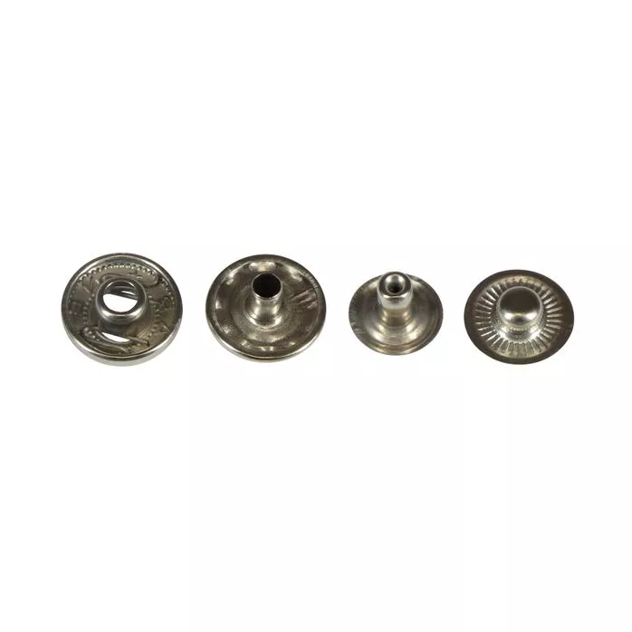Napa metalowa 15mm ALFA stalowa srebrna madis