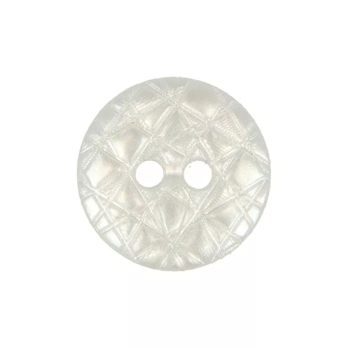 Guziki ubraniowe dwudziurkowe 15mm 24A kolor perłowy 500szt.