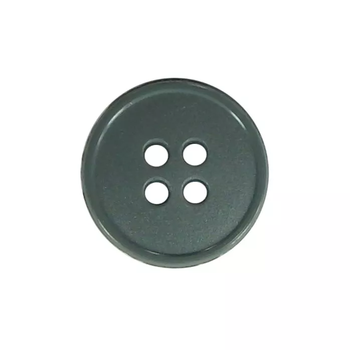 Guziki ubraniowe czterodziurkowe 15mm 24G kolor szary 500szt.