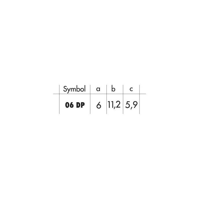 Oczko metalowe 6mm 06DP czarny oksyda madis