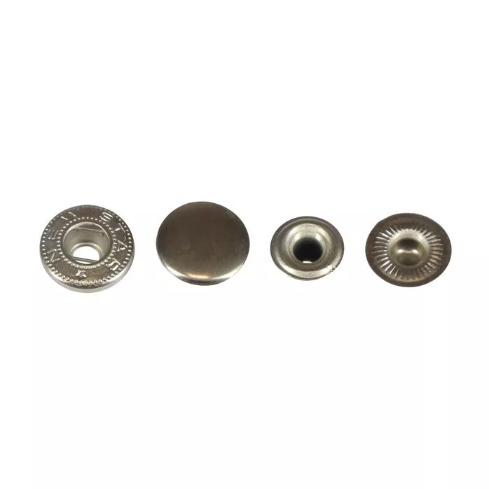 Napa metalowa 15mm ALFA stalowa srebrna madis