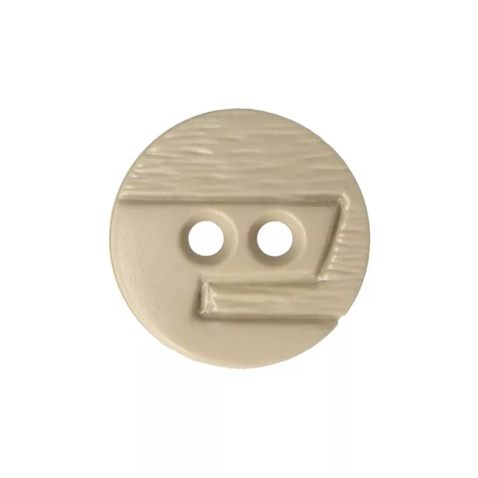 Guziki ubraniowe dwudziurkowe 15mm 24W kolor beżowy 500szt.