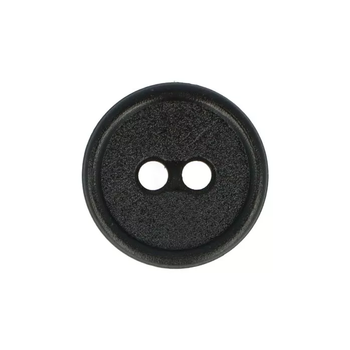 Guziki ubraniowe dwudziurkowe 15mm  24R kolor czarny 500szt.