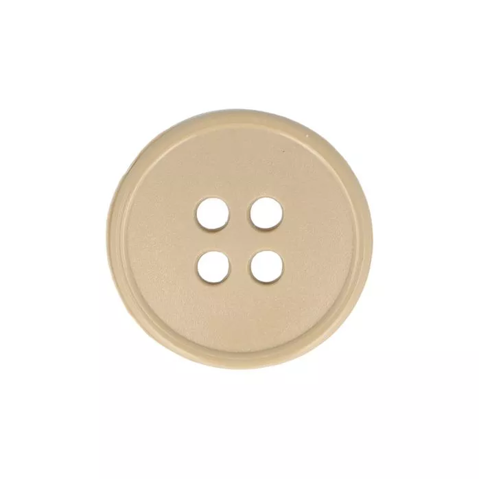 Guziki ubraniowe czterodziurkowe 15mm 24G kolor beżowy 500szt.