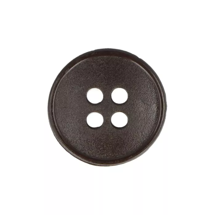 Guziki ubraniowe czterodziurkowe 15mm 24G kolor brązowy 500szt.