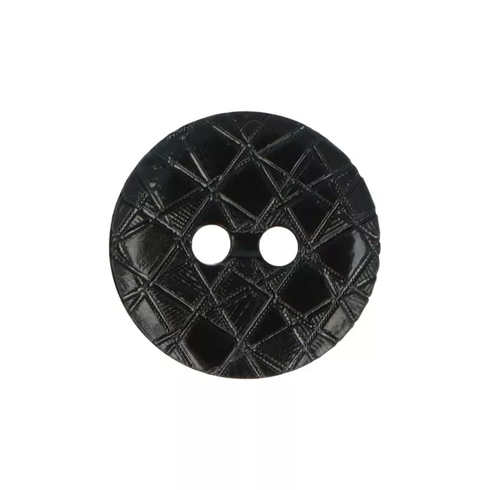 Guziki ubraniowe dwudziurkowe 15mm 24A kolor czarny 500szt.