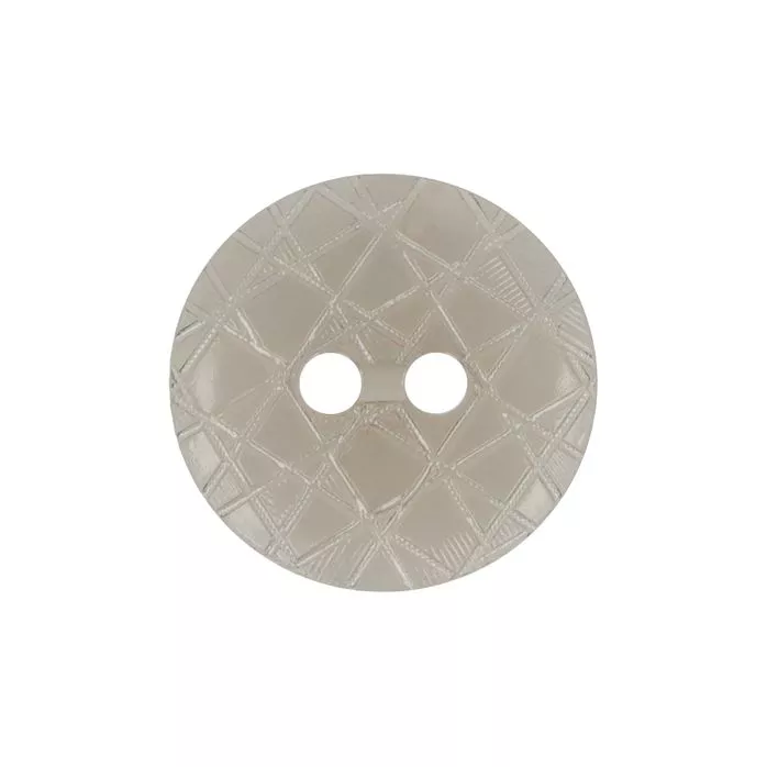 Guziki ubraniowe dwudziurkowe 15mm 24A kolor szary szklisty 500szt.
