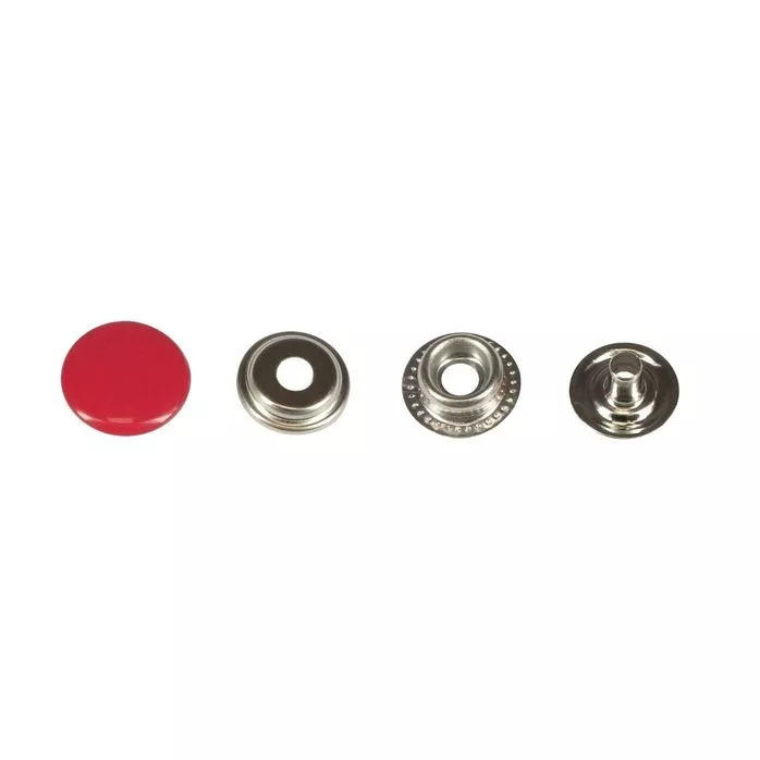 Napa metalowa 15mm czerwony madis