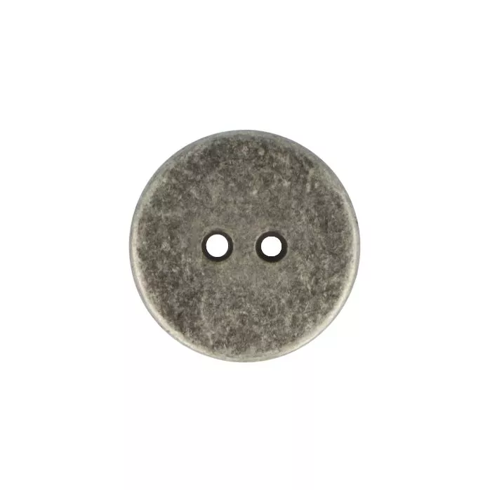 Guzik metalowy 18mm stare srebro madis