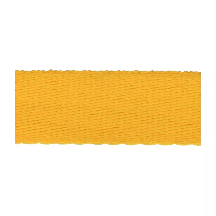 Taśma bistorowa do smyczy 20mm kolor żółty