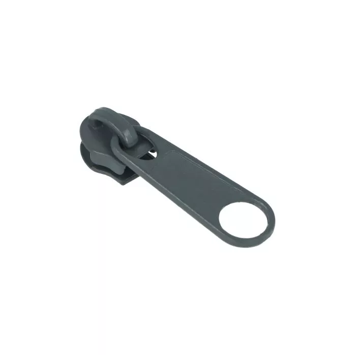 Suwak do taśmy suwakowej spiralnej #5 non-lock kolor szary 500szt.