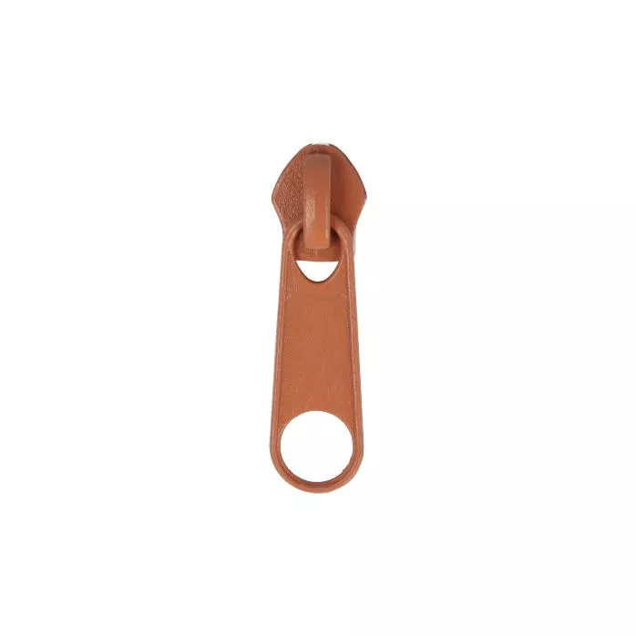Suwak do taśmy suwakowej spiralnej #5 non-lock kolor rudy 100szt.