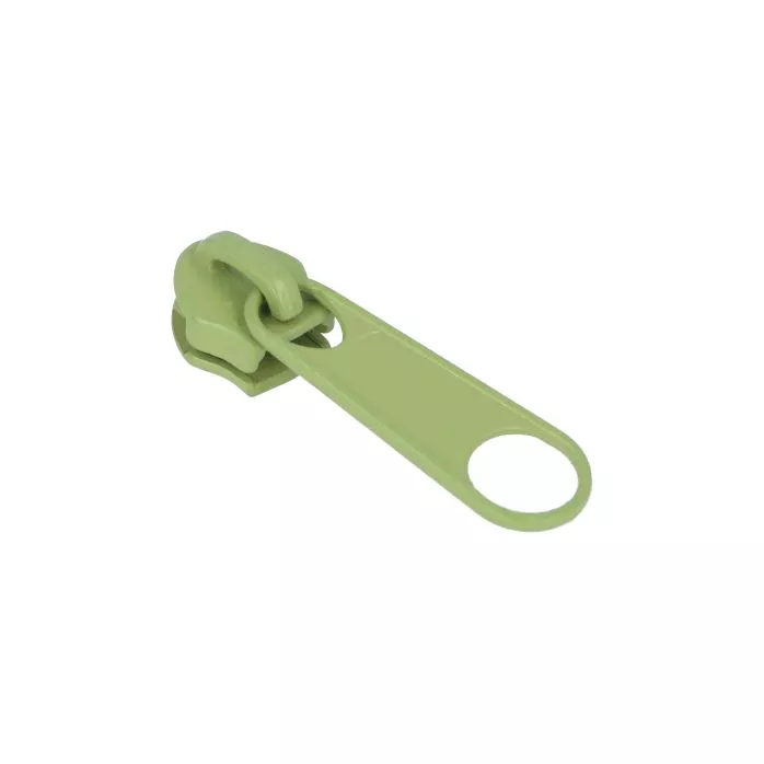 Suwak do taśmy suwakowej spiralnej #5 non-lock kolor zielony 500szt.