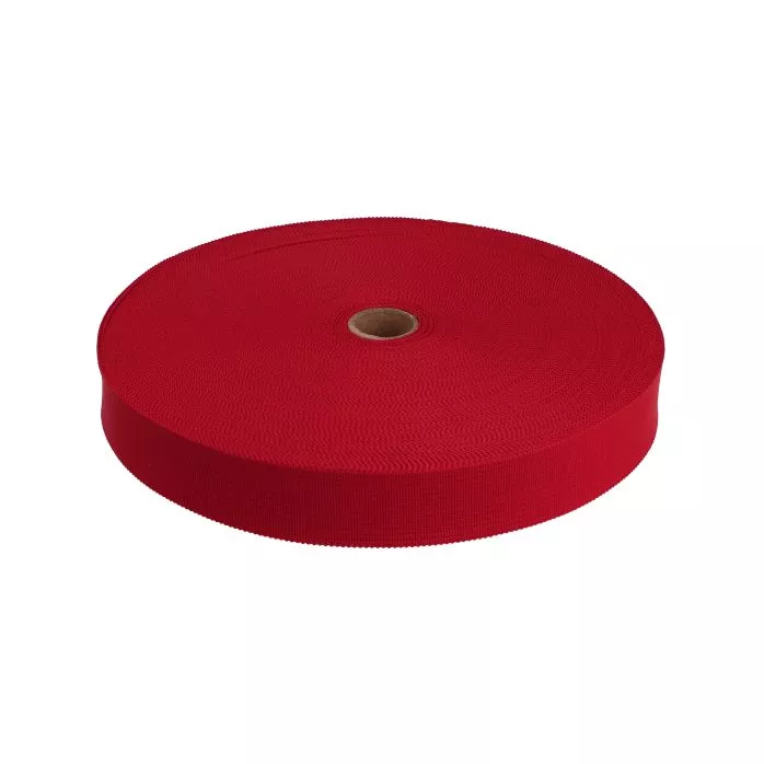 Taśma lamówka dziana 17mm kolor czerwony 50mb