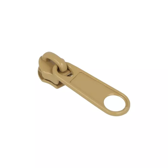 Suwak do taśmy suwakowej spiralnej #5 non-lock kolor brązowy jasny 100szt.